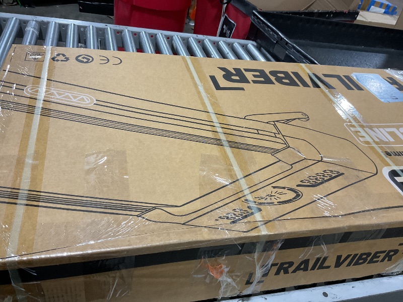 Photo 1 of TRAILVIBER Walking Pad Treadmill with 12% 9-Level Auto Incline, 450 lbs Capacity RGB LED Screen, Smart APP, Bluetooth Speaker Under Desk Treadmill, Compact Treadmills for Home Hiking, Blue Black