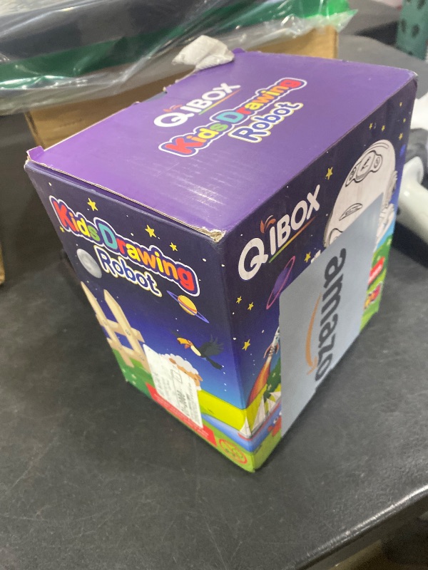 Photo 1 of Drawing Robot for Kids, Rechargeable 4-in-1 Draw/Learn/Spell/Music Interactive Educational Robot Drawing Machine with 100 Cards & 12 Color Pens, Learning Toys for 3-8 Year Old Boys Girls Birthday Xmas