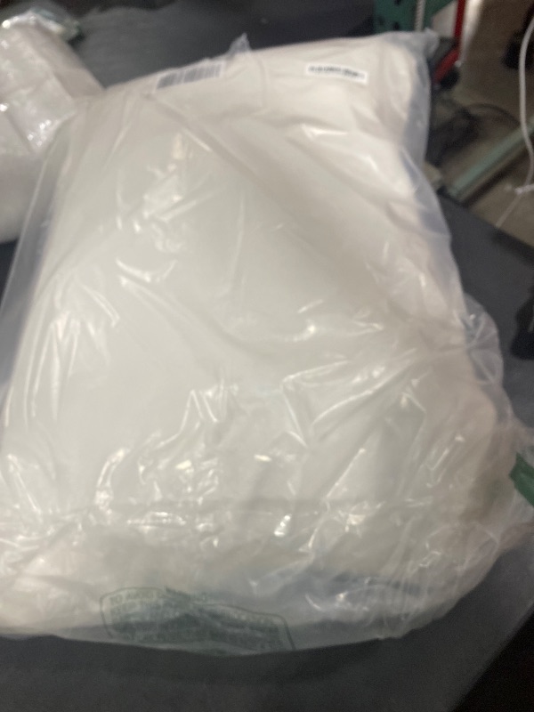 Photo 1 of Saisier Goose Feather Down Pillows Standard Size Set of 1, Soft Pillows with 100% Organic Cotton Fabric, Luxury Hotel Quality Bed Pillow 1 Pack for Sleeping, Breathable & Fluffy (20" x 26")