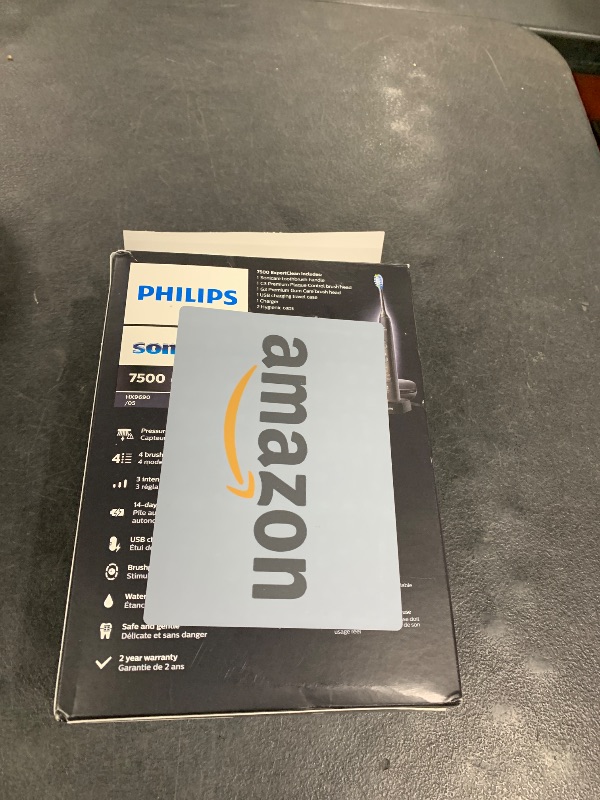 Photo 1 of Philips Sonicare ExpertClean 7500 Black, Rechargeable Electric Power Toothbrush, HX9690/05