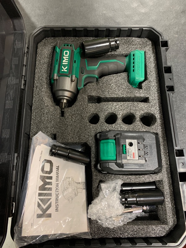 Photo 1 of **********MISSING PARTS***************READ CLERK COMMENTS********

Robustrue Cordless Impact Wrench 738ft-lbs (1000N.m), High Torque Brushless 1/2 Impact Gun, 2 x4.0Ah Battery 21V Max, Fast Charger, 4 Sockets, Impact Wrench for Home Car Tires Truck Mover