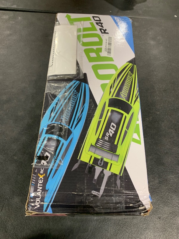 Photo 1 of VOLANTEXRC Brushless RC Boats for Adults, 30+MPH Fast Remote Control Boat with 2 Rechargeable Batteries for Lakes, 30+ Mins Full Proportional Boat High Speed RC Boat for Adults (79705)