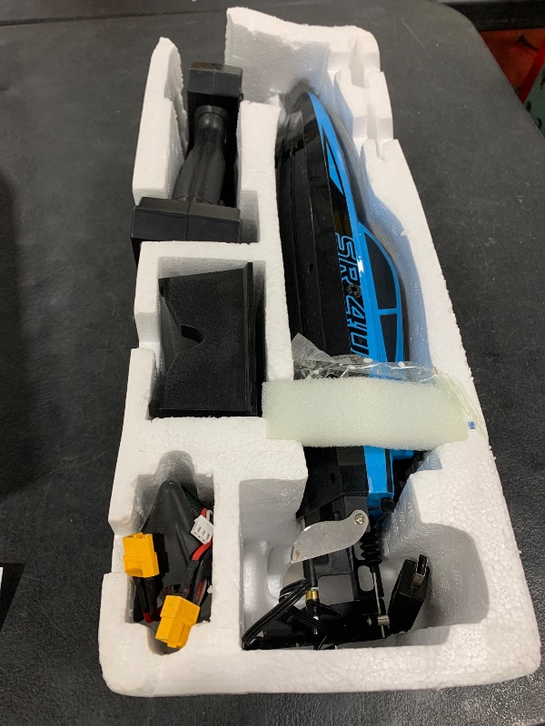 Photo 1 of VOLANTEXRC Brushless RC Boats for Adults, 30+MPH Fast Remote Control Boat with 2 Rechargeable Batteries for Lakes, 30+ Mins Full Proportional Boat High Speed RC Boat for Adults (79705)