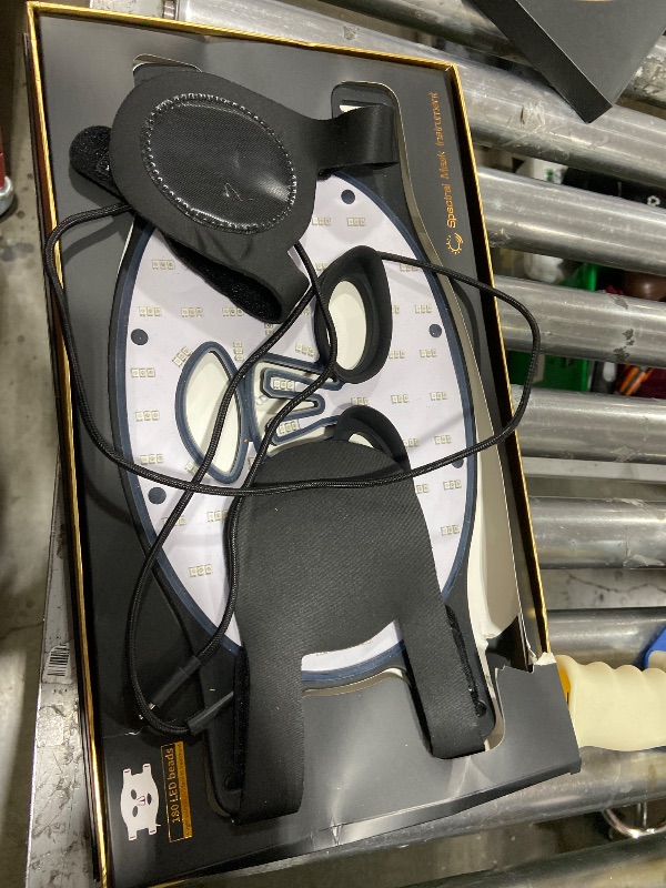 Photo 1 of INTEO Red Light Therapy for Face, 3 Modes Portable Led Face Mask Light Therapy with Remote, Near-infrared 850 Red Light Mask with Timing Function, Led Light Therapy At Home 180 LED Beads