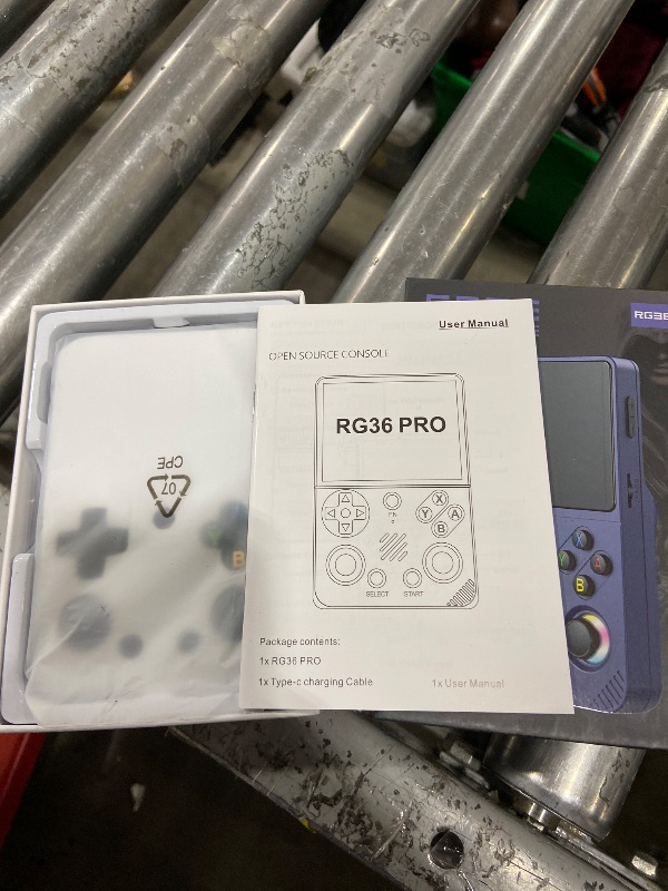 Photo 1 of Rhesusco RG36PRO Handheld Game Console - Support 30000+Classic Games, 64G TF Card, Open Source System, 3.5-Inch Screen, 3000mAh Battery, Portable Console for Travel, Gift for Adult or Partner-Black