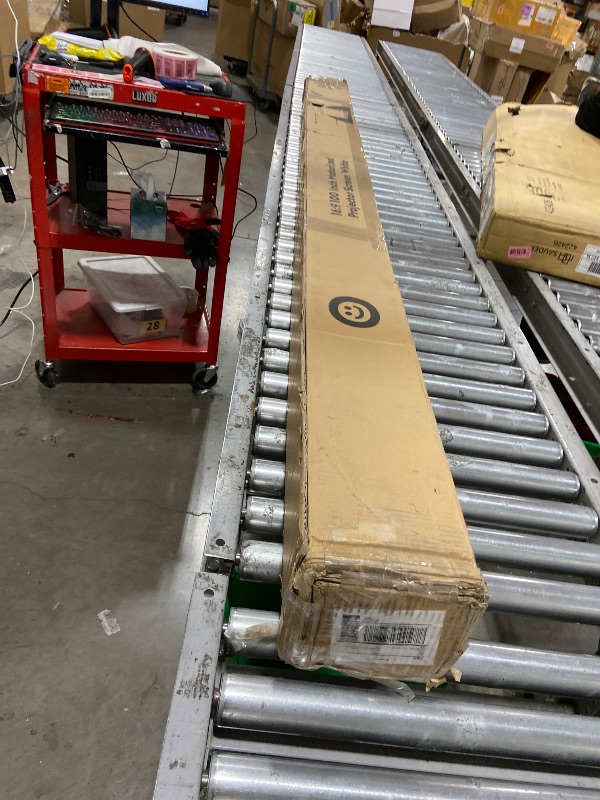 Photo 1 of VIVOHOME Motorized Projector Screen with Remote, 16:9 100 Inch Auto Electric Projection Screen, HD 4K Movie Screen for Home Theater, Cinema, Office (87 x 49 White)