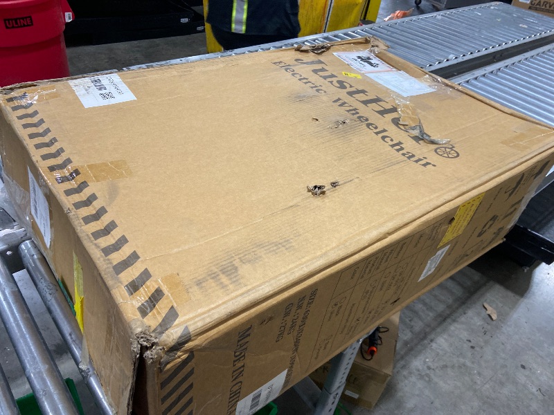 Photo 1 of Lightweight Power Wheelchairs for Adults, 20 Miles Foldable Intelligent Electric Wheelchair Dual Motors Portable Motorized Wheelchair with Liftable Armrests Airline Approved, Silver