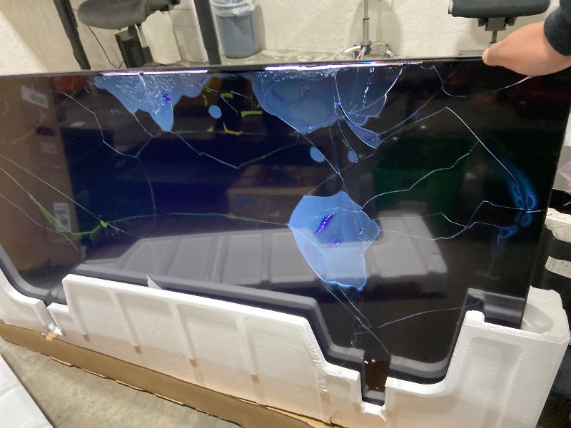 Photo 1 of Samsung 65-Inch Class Crystal UHD U8000F 4K Smart TV (2025 Model) Endless Free Content, Crystal Processor 4K, MetalStream Design, Knox Security, Alexa Built-in **SALVAGE FOR PARTS ONLY**