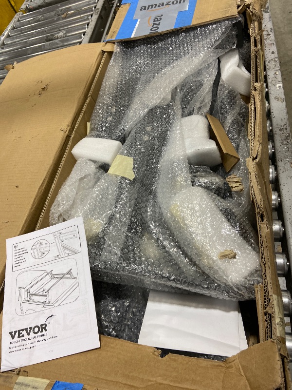 Photo 1 of VEVOR Truck Ladder Rack, 21-31.5 in Height, Adjustable Non-Drilling Aluminum Cargo Rack with Sidebar, 800 lbs Static Capacity, Ideal for Canoes, Surfboards, Ladders, Lumber, Tents, and Large Cargo