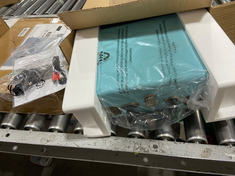 Photo 1 of Record Player with Speakers 3-Speed Bluetooth Suitcase Portable Vinyl Record Player Belt-Driven RCA Line Out AUX in Headphone Jack Vinyl Vintage Turntable Blue