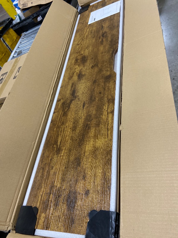 Photo 1 of Marsail Electric Standing Desk with Drawer, 55 x 24 Electric Stand Up Desk, Ergonomic Adjustable Desk with Storage, Headphone/Bag Hooks, Computer Desk for Home & Office with Cable Management,Brown