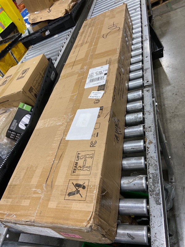 Photo 1 of Marsail Electric Standing Desk with Drawer, 55 x 24 Electric Stand Up Desk, Ergonomic Adjustable Desk with Storage, Headphone/Bag Hooks, Computer Desk for Home & Office with Cable Management,Brown