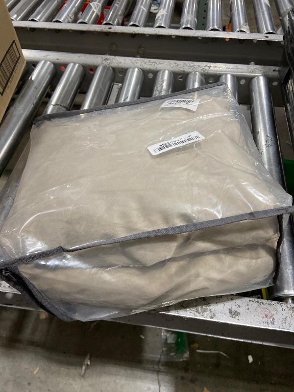 Photo 1 of Pinch Pleated Blackout 90 Inch Bedroom Curtains 70 Inch Wide Linen Dual Layer Soundproof Farmhouse Window Curtains for Living Room Cream Natural Hooks Rings Back Tab 100% Black Out Drapes 1 Panel