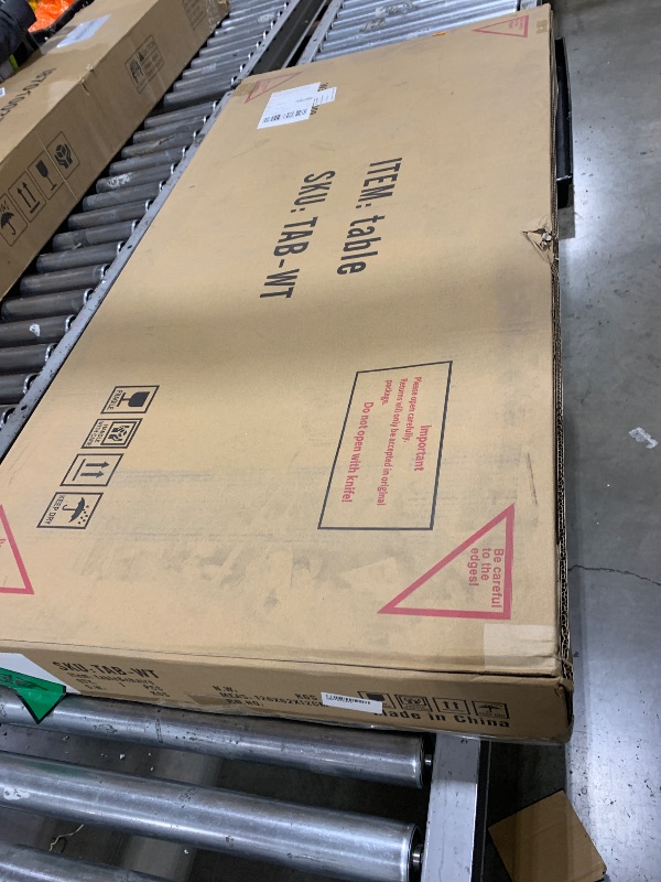 Photo 1 of AWQM Faux Marble Coffee Table Set, Occasional Table Set of 3, Includes Accent Table & 2 Sofa Side End Tables for Living Room, White Metal Frame (TAB-WT2)