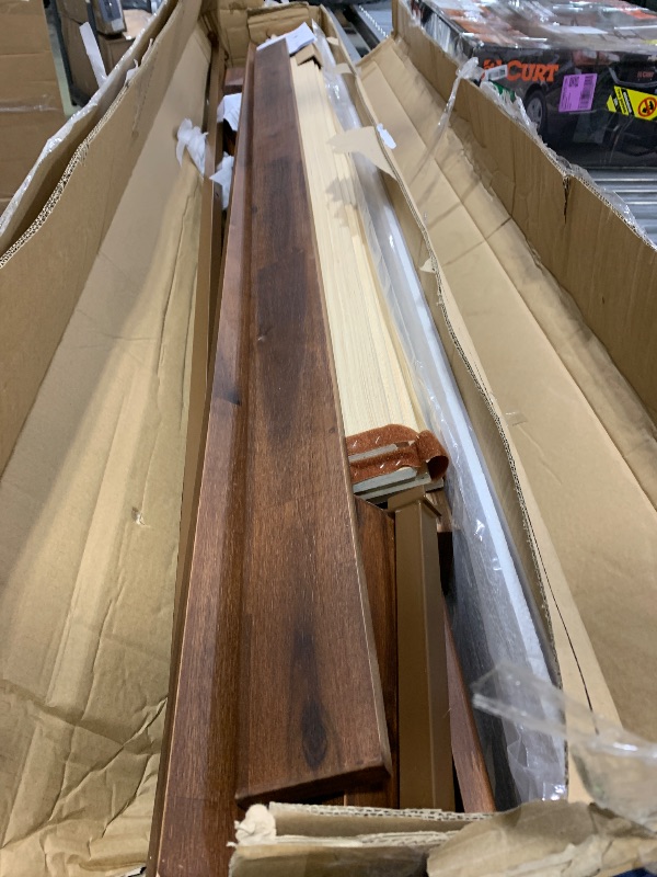 Photo 1 of Mellow Naturalista Classic 12 Inch Solid Wood Platform Bed with Wooden Slats, Cal King, Espresso