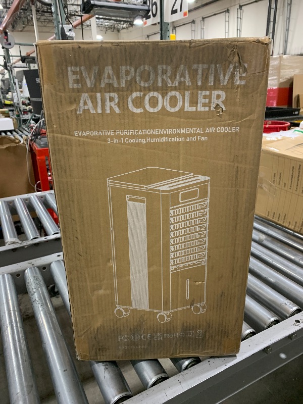Photo 1 of Feculs Portable Air Conditioners No Windows Needed, 3-IN-1 Swamp Cooler, Evaporative Air Cooler, 4 Modes & 3 Speeds, 2-Gal Water Tank for Long Cooling, Max 20 FT/S Remote Control, 12 Hours Timer