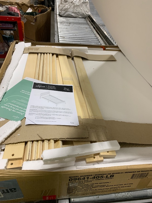 Photo 1 of Storkcraft Next Porto Twin Bed (Natural) – GREENGUARD Gold Certified Fits Standard Twin Mattress, Sleek and Elegant Design, Easy to Assembly, Easy-to-Match Style