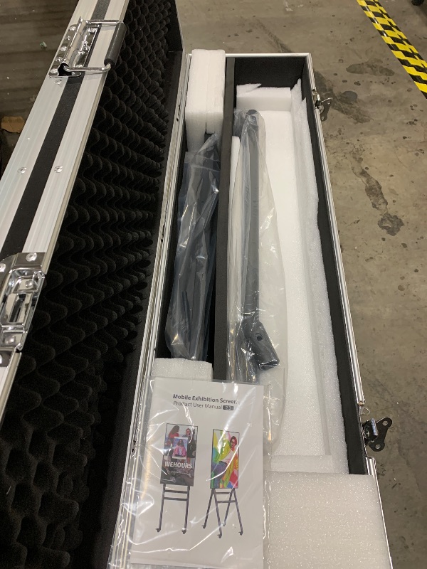 Photo 1 of QIXZOCV MWE 43 Inch Mobile Digital Signage Display Touchscreen Kiosk with Flight Case, Portable LCD Screen with Screen Mirroring App Publishing, Advertising Display Poster, Android OS