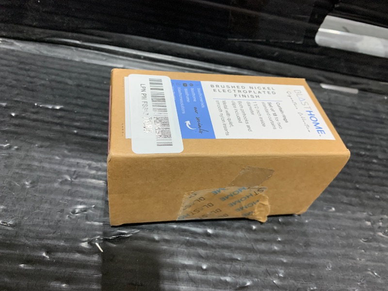 Photo 1 of BlastHome® Luxury Curtain Rings – Premium Metal with Quiet, Smooth, Removable Nylon Inserts – Pinhooks and Clips Included – 1 1/2" Inside Diameter – 18 Rings for Two Standard Curtains– Brushed Nickel