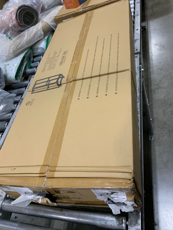 Photo 1 of RIVECO 25U Open Frame Server Rack with Wheels- Heavy Duty 4 Post Quick Assembly 19-inch Support 600 LBS Equipment Thick Cold Rolled Steel Cabinet Black