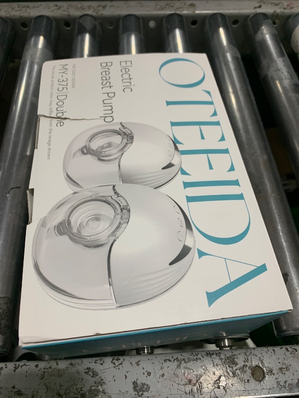 Photo 1 of Hands Free Breast Pump Wearable MY-375 - Strong Suction, Low Noise, Wearable Breastfeeding Pump with 4 Mode &12 Levels, Portable Electric Breast Pump 24mm - 19/21/Insert/Flange, 2 Pack (White)