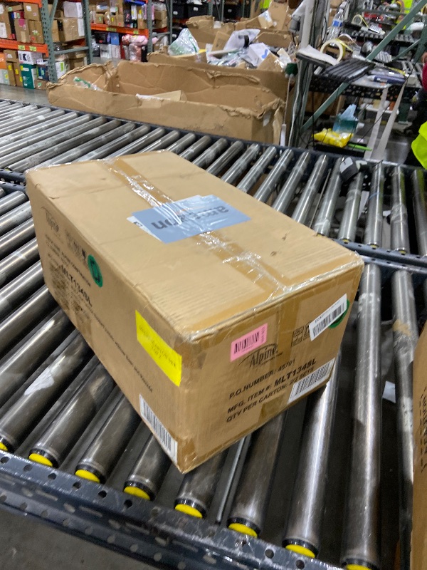 Photo 1 of Alpine Corporation MLT134SL Indoor Floor Bubble Wall Water Fountain with Color-Changing LED Lights and Remote, 72", Silver