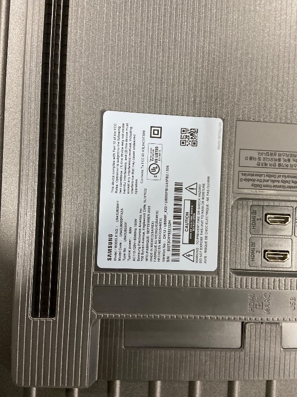 Photo 1 of Samsung 43-Inch Class Crystal UHD U8000F 4K Smart TV (2025 Model) Endless Free Content, Crystal Processor 4K, MetalStream Design, Knox Security, Alexa Built-in