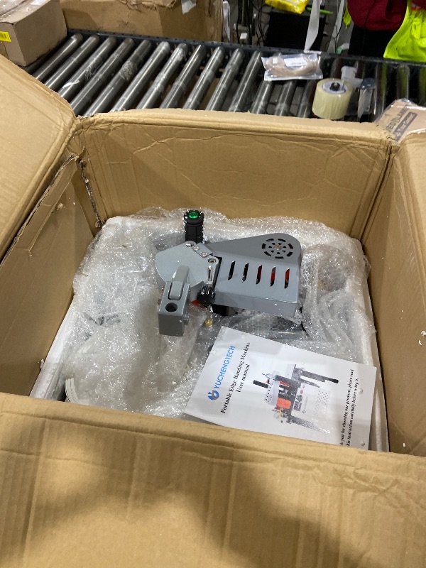 Photo 1 of YUCHENGTECH Edge Bander Banding Machine Portable Edge Banding Machine Curve & Straight Sealing With Adjustable Speed Double-Side Gluing (110V, Adjustable speed)