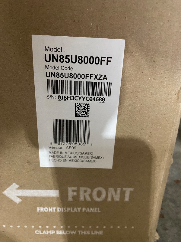 Photo 1 of Samsung 85-Inch Class Crystal UHD U8000F 4K Smart TV (2025 Model) Endless Free Content, Crystal Processor 4K, MetalStream Design, Knox Security, Alexa Built-in
