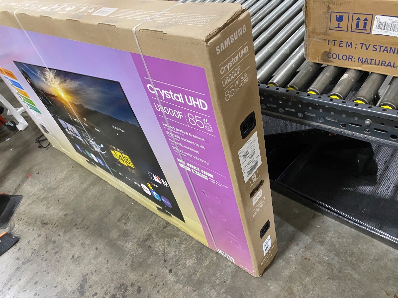 Photo 1 of Samsung 85-Inch Class Crystal UHD U8000F 4K Smart TV (2025 Model) Endless Free Content, Crystal Processor 4K, MetalStream Design, Knox Security, Alexa Built-in