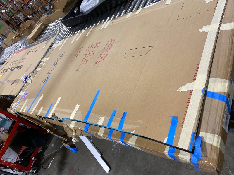 Photo 1 of Shower Glass Panel Fixed Shower Screen, 36” W x 78” H 3/8” 10mm Single Frameless Shower Doors for Walk in Shower with Clear Tempered Glass Explosion-Proof Film for Bathroom, Matte Black Hardware