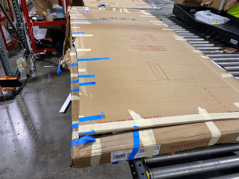 Photo 1 of Shower Glass Panel Fixed Shower Screen, 36” W x 78” H 3/8” 10mm Single Frameless Shower Doors for Walk in Shower with Clear Tempered Glass Explosion-Proof Film for Bathroom, Matte Black Hardware