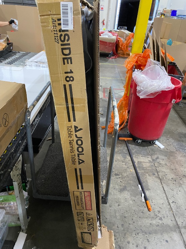 Photo 1 of JOOLA Inside - Professional MDF Indoor Table Tennis Table with Quick Clamp Ping Pong Net and Post Set - 10 Minute Easy Assembly - Ping Pong Table with Single Player Playback Mode