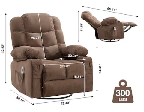 Photo 1 of LOVMOR Massage Rocker Recliner Chair Oversized

**STOCK PHOTO USED AS DISPLAY**