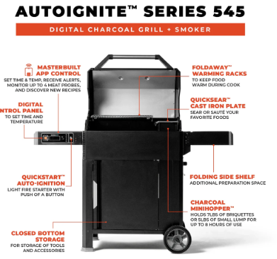 Photo 1 of AutoIgnite™ Series 545 Digital Charcoal Grill and Smoker
