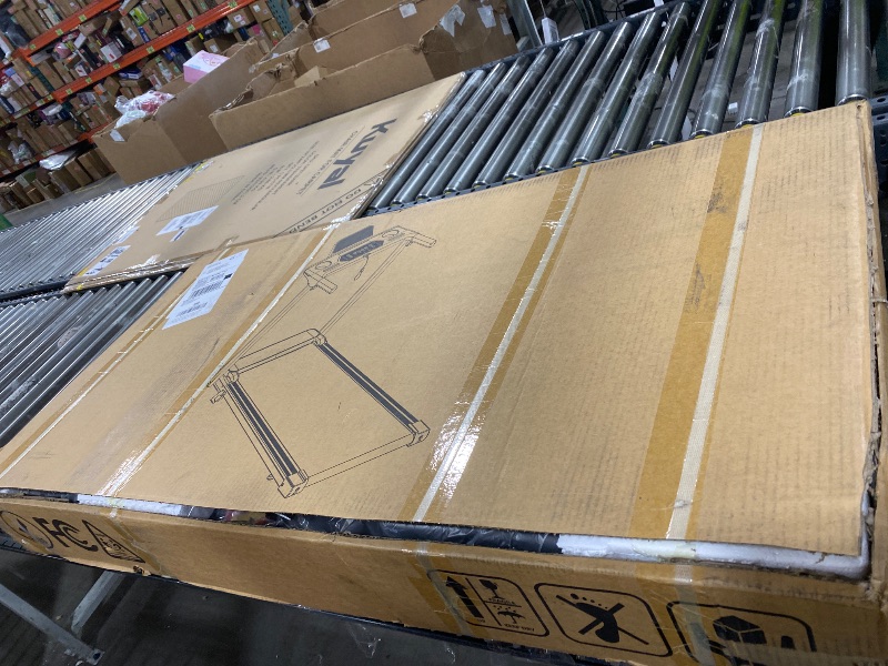 Photo 1 of Treadmill with Incline 3-in-1 Portable Treadmills for Home Small, Incline Walking Pad Treadmill with Handle Bar, Walking Pad Foldable with 3.0HP Quiet Brushless, LED Dispay, 300LBS Capacity Black