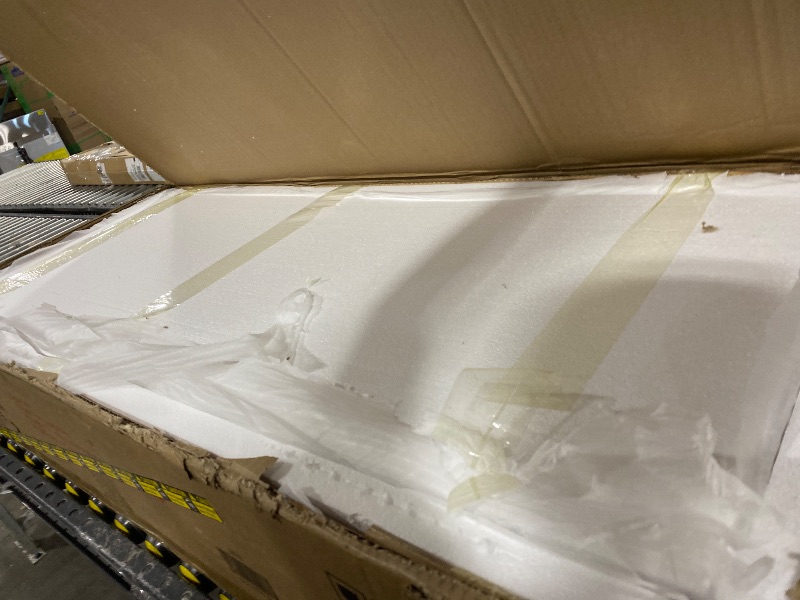 Photo 1 of Shintenchi Modern Farmhouse Sideboard Buffet Cabinet with Storage with 3 Doors,42" Barn Doors Buffet Cabinet with Storage, Wood Coffee Bar Cabinets with Adjustable Shelf for Kitchen Living Room,White