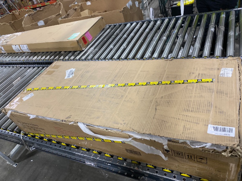 Photo 1 of Shintenchi Modern Farmhouse Sideboard Buffet Cabinet with Storage with 3 Doors,42" Barn Doors Buffet Cabinet with Storage, Wood Coffee Bar Cabinets with Adjustable Shelf for Kitchen Living Room,White