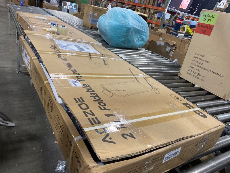 Photo 1 of Acezoe 2-in-1 Foldable Treadmill with 3-Level 10% Incline, Walking Pad for Home Small Office, Compact Portable Under Desk Treadmill with Handle,Dual LED Display, APP & Remote, 300 lbs Capacity