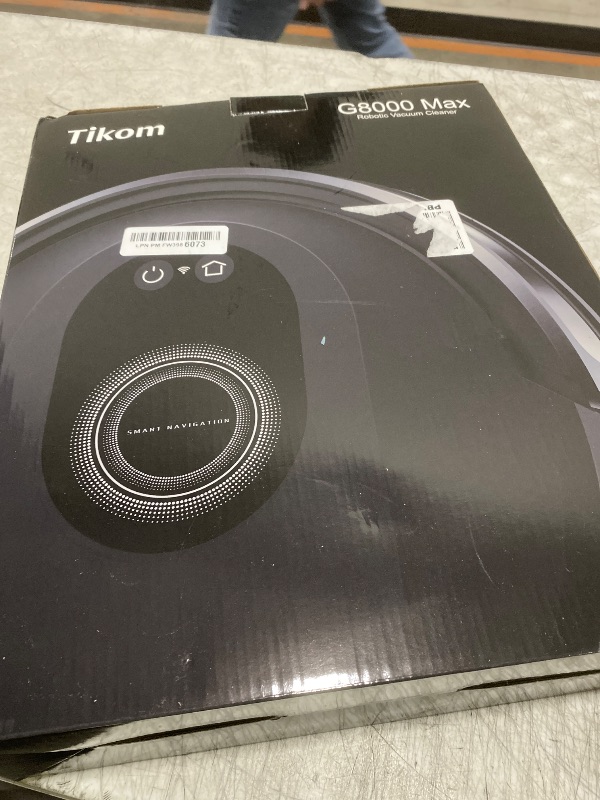 Photo 1 of Tikom Robot Vacuum and Mop Combo, 5000Pa Robotic Vacuum Cleaner, 150 Min Max, App & Remote Control, Ideal for Hard Floor, Carpet, Pet Hair, Self-Charge(G8000 Max)