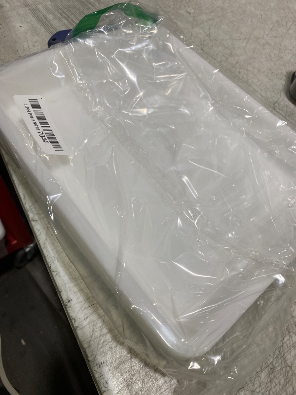 Photo 1 of 10 Pack Plastic Art Trays,Activity Crafts Tray,Organizer Tray,Serving Tray for Home,School,Kids,DIY Projects,Painting,Beads (White)