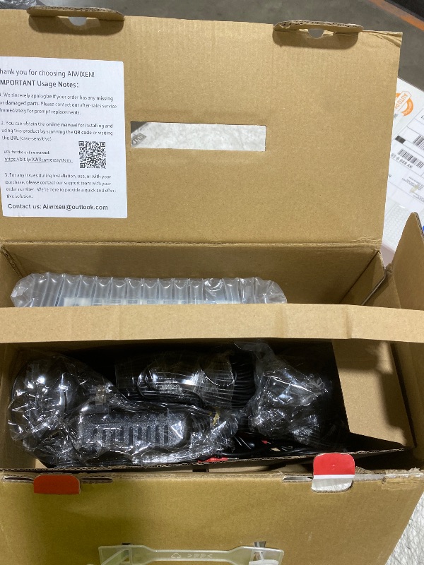 Photo 1 of 4CH 1080P Wired Security Camera System, AIWIXEN CCTV DVR with 512GB Hard Drive, 4 x Home Surveillance IP68 Waterproof Security Cameras with Human Vehicle Detection, Remote Access, 24-7 Recording