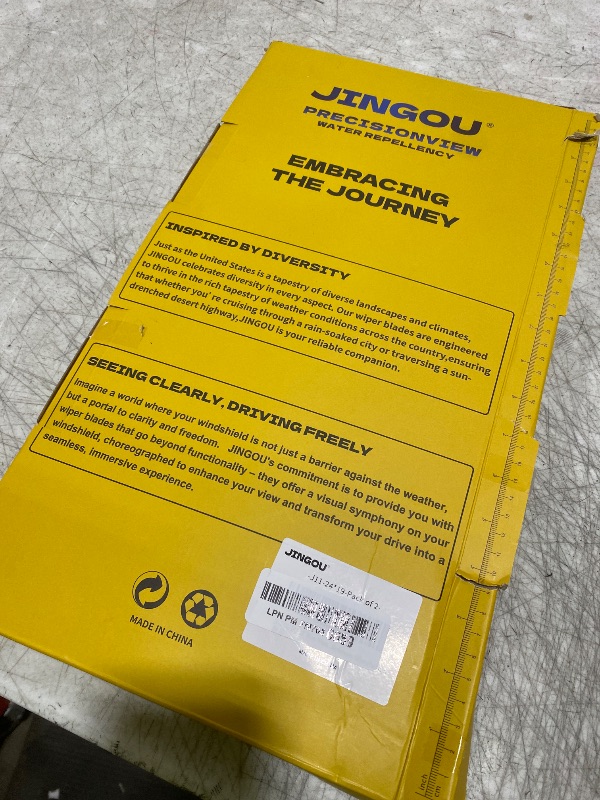 Photo 1 of JINGOU 24''+19'' Front Windshield Wiper Blades Compatible with 2002-2006 Toyota Camry 2004-2008 Toyota Solara OEM QUALITY Premium All-Season Automotive Replacement Wipers(Pack of 2)