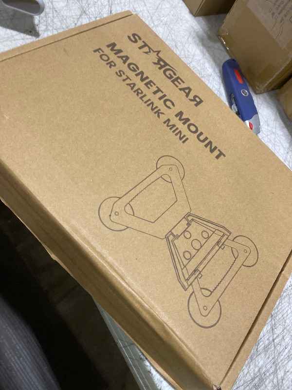 Photo 1 of Starlink Mini Mount, Magnetic with 200lbs Heavy Duty Magnet Bases, Starlink Mini Accessories Lockable Starlink Mount for RV, Car, Boat, Truck Aluminum Alloy