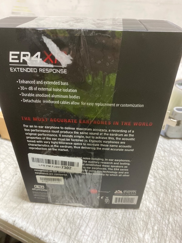 Photo 1 of Etymotic ER4XR Extended Response Earphone