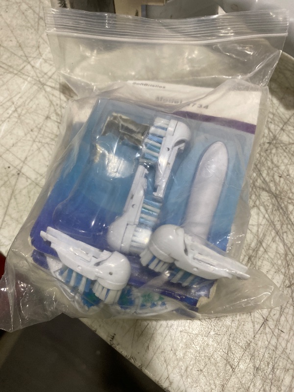 Photo 1 of 20Pcs Spinbrush Oral Toothbrush Replacements Heads Dual Cross Action Clean Attachments Sensitive Brush Refill Rotating Sets 3D White Fit for Oral B 4732 3733 4734
