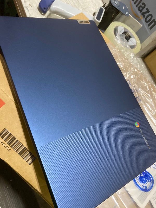 Photo 1 of Lenovo Chromebook 14 Touchscreen Laptop (14" FHD Touch Display, 8-Core MediaTek Kompanio 520, 4GB RAM, 128GB Storage (64GB eMMC+64GB SD)), Webcam, 13-Hrs Long-Battery Life, Chrome OS, Abyss Blue