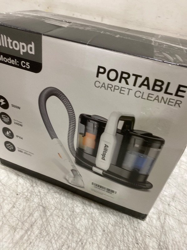 Photo 1 of Ailltopd Portable Carpet & Upholstery Cleaner Machine, 15Kpa Strong Suction Couch Cleaner Machine, Spot Cleaner for Carpet, Car, Pets, Stairs, Sofa, Couch Cleaner Machine, Self-Cleaning & 2 Brush