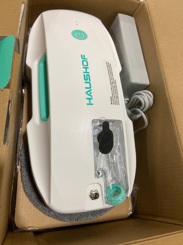 Photo 1 of HAUSHOF Robot Window Cleaner with 3800Pa Suction, Auto Water Spray, AI Path Planning & Edge Detection, Remote Control for High-Rise Window, Glass Door