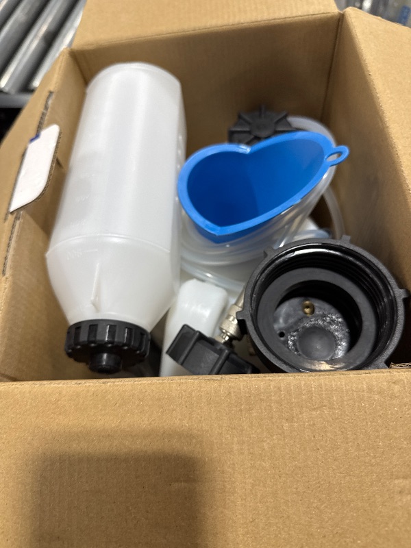 Photo 1 of KZINO 4L Manual Brake Fluid Bleeder Kit, One Person Brake Pressure Bleeder with Hand Pump for Most European Automotive Master Cylinder Bleeders, Brake Bleeder Vacuum Pump Kit